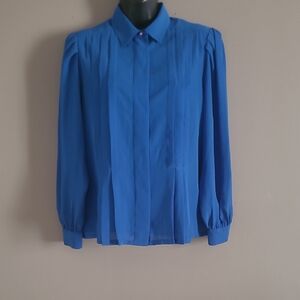 La Blause Blue Women's Top Size 12P